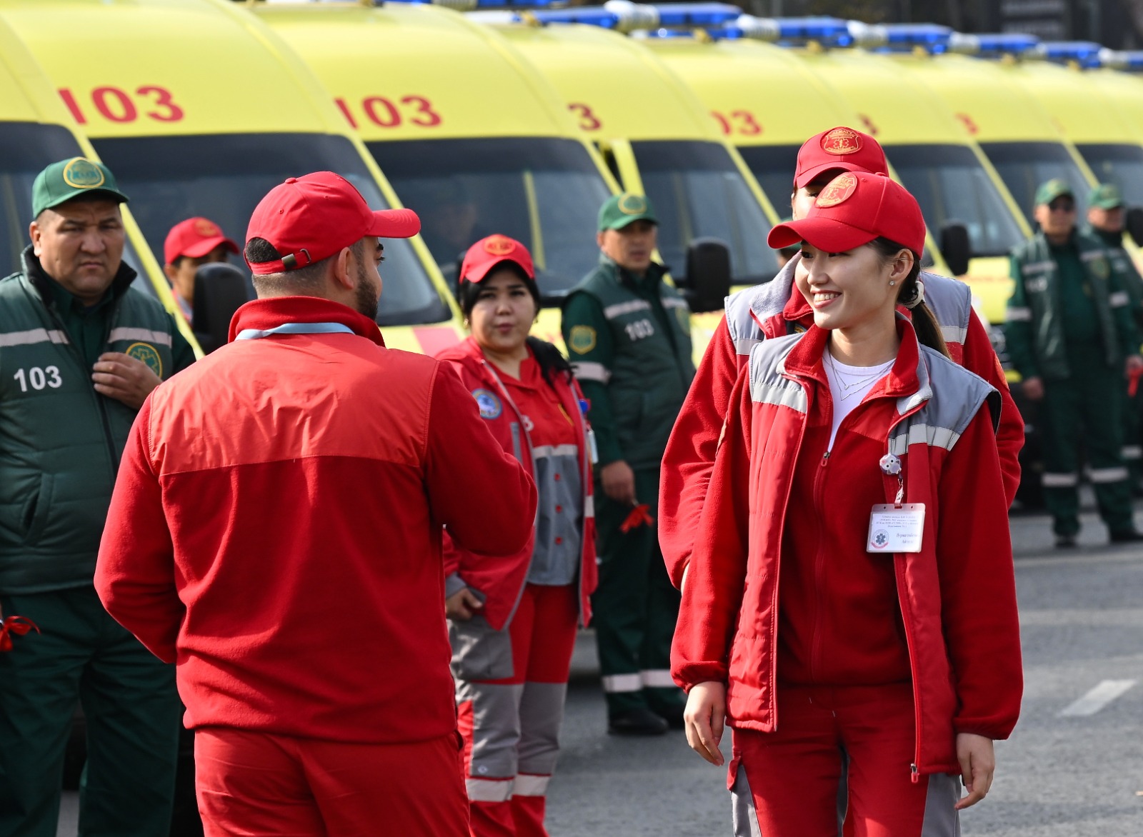 Алматы қаласында жаңа жедел жәрдем қызметтік  автокөліктерінің кілті табысталды.